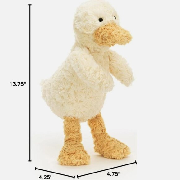 Jellycat TUMBLIIE DUCK Medium 14" Retired Version NWT - Picture 2 of 6